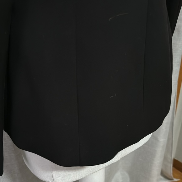 Calvin Klein Blazer-Black-Sz 4-Gold Tone Buckle Closure-Lined-EUC - Picture 10 of 16